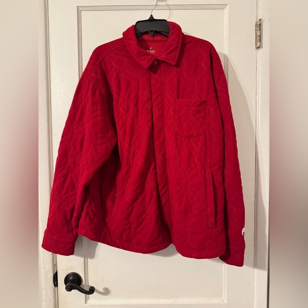 Fabletics The Quilted Flannel Shirt Jacket Sz XL - Picture 5 of 8